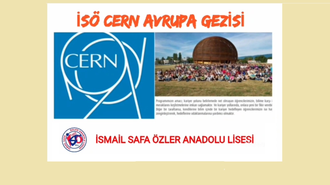 İSÖ CERN AVRUPA GEZİSİ 